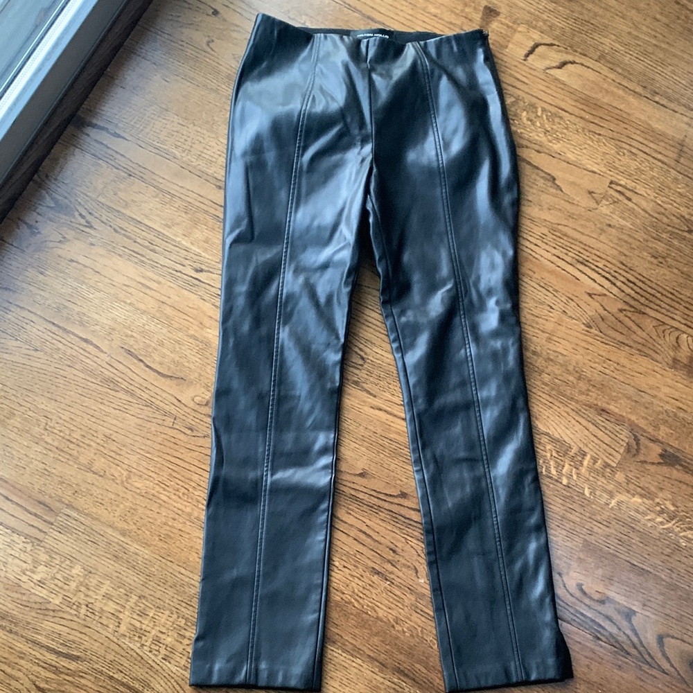 Hilton Hollis faux leather black pants size 4